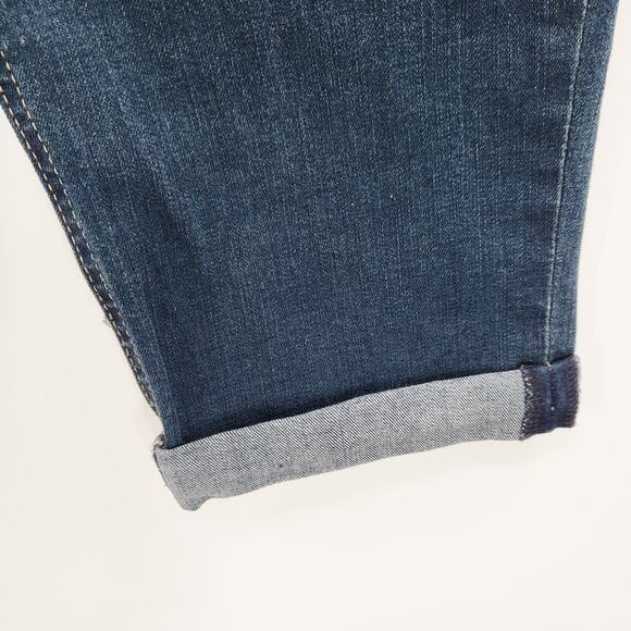 Vintage America Blues Weekend Crop Blue Jeans Dark Wash 5-Pockets Women's Sz 10 - Picture 3 of 9
